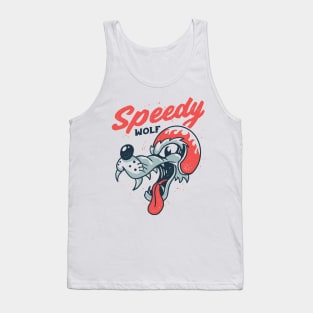 speedy wolf retro Tank Top